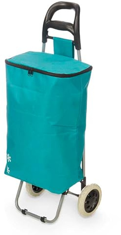 Chariot de courses isotherme 32 L, turquoise, collection KINVARA