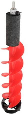 Fenteer Ice Drill Auger Matériel de Pêche sur Glace Perceuse Robuste pour Forage Burinage Facile Aluminium Nylon Fonction Économie D'Énergie et Polyvalence Ad, 6 Pouces