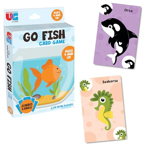 Go Fish Travel Card Game, Preschool Matching Game, Ages 4+