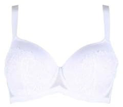 Infiore Reggiseno Imbottito in Pizzo con Ferretto Linea Sollievo Art. S1 (Bianco, 3 Coppa C)