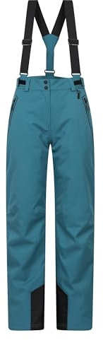 Mountain Warehouse Chalet Extreme Womens Waterproof Ski Pants - Breathable,Thermal Insulation - for Winter Skiing, Sports, Walking Dark Green 8