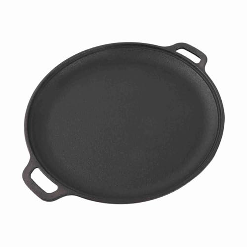Sainet en Fonte 28 Cm, Poêle Robuste pour la Cuisson et la Cuisson, Non Bâton, avec des Poignées à Double Boucle, Ustensiles de Cuisine épais, Idéal pour les Grillades et le Feu