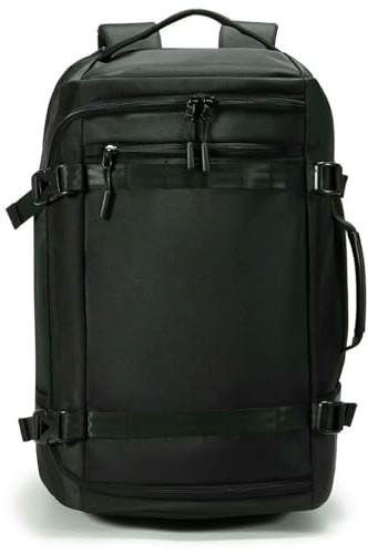 Gyios ryggsäck 35 l reseryggsäck för flygremsor vattentät företag laptop män och kvinnor TSA godkänt handbagage godkänt svart