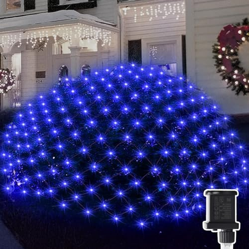 JIMACRO 2x3M Solar Luz de Red, 8 Modes Guirnaldas Neta Luz Exterior Luz Jardín con Control Remoto & Temporizador, Red Luces Solares Exterior para Navidad Árboles Balcón Ventanas Terraza