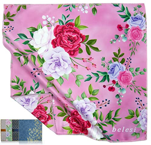 Mikrofasertuch I Optikerqualität I 30cm X 30cm I Brillenputztuch I Handyputztuch I Luxury I Premiumqualität I Brille, Smartphone, Tablet, Objektiv (rosa)