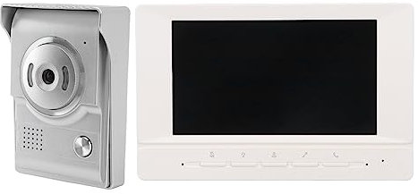 Système d'interphone vidéo, visiophone, téléphone, sonnette, vision nocturne, réglable, 100-240 V, IP55, étanche pour appartements (#1)