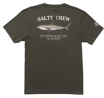 Salty Crew Bruce Herren-T-Shirt, kurzärmelig, Dusty Olive, XX-Large