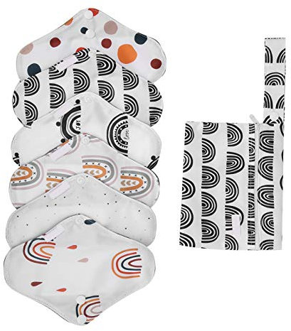 Wiederverwendbare Menstruationseinlagen, Menstruationseinlagen für Schwangere, Damenbinden, Waschbare Slipeinlagen, Wiederverwendbare Inkontinenzeinlagen für Frauen (MM001-01)