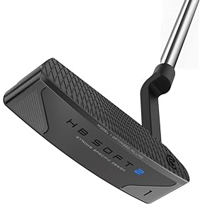Cleveland Golf HB Soft 2 Putter (Modell 11), Schwarz, 86,4 cm, Single Bend - Oversized Grip, rechte Hand