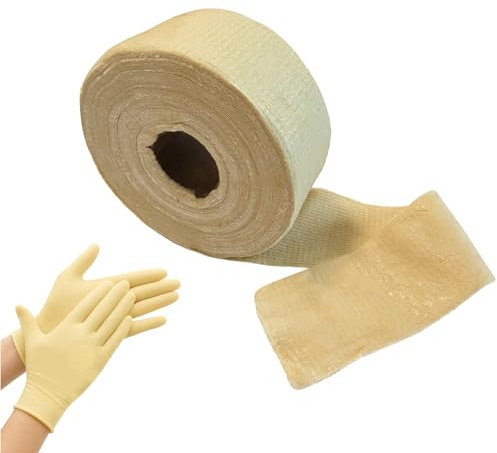 ZKAILCF Cinta Anticorrosiva de Petrolato 50 mm x 10 m con Guantes | Protectores, Impermeable para Protección de Tuberías, Conectores Varillas de Puesta a Tierra Tubos de Acero Bridas y Válvulas