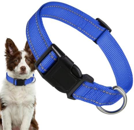 Justerbart valphalsband, reflekterande halsband för husdjur Justerbar | Hund komforthalsband för små hundar, , olika hundar