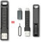 Lever Gear CableKit – 2-in-1 Schlüsselanhänger USB-Lade- und Datenkabel USB A auf USB-C Kabel plus Micro USB Adapter Inklusive Schlüsselring-Tragetasche und SIM-Kartenwerkzeug (Micro-B Adapter