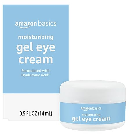 Amazon Basics Moisturizing Gel Eye Cream with Hyaluronic Acid, 0.5 Fluid Ounces, 1-Pack