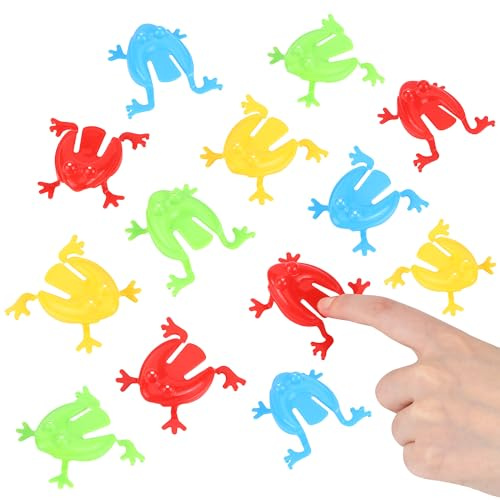 JSMTKJ 30 Pieces Jouet Grenouille Sauteuse | Jouet Grenouille Presse Grenouille pour La Fête Activités