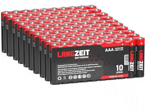 Langzeit Batterien AAA 100 Stück Premium Micro LR03 Alkaline Batterie 1,5V
