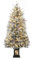 140cm künstlicher Weihnachtsbaum mit Warmweißer Beleuchtung 200 LEDs - Weihnachtsbaum künstlich mit 8 Einstellbare Modi und Europäischer Stecker, 4.5ft Tannenbaum Künstlich PVC mit Beckensockel