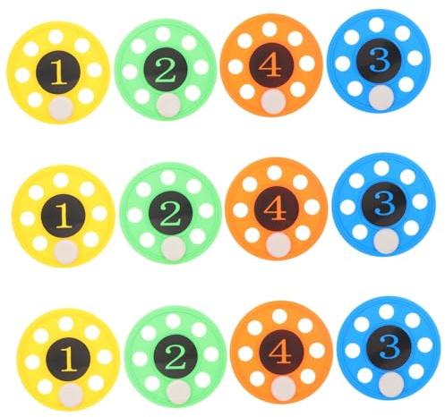 FRCOLOR 12pcs Colorful Diving Pool Dive Discs Swimming Training for Group Play Educational Water Games Summer Fun