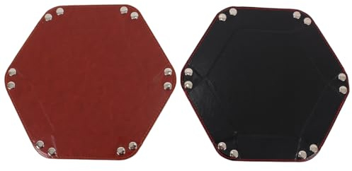 Alide 2 Tableros De Dados Plegables Con Cuero Sintético Para Juegos De Rol Y De Mesa, Para Viajes.