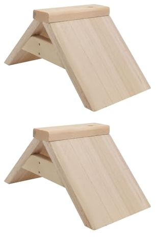 MUELODSIC 2Pcs Wooden Pigeon Perch Stand Natural Solid Wood Dove Rest Rack Pet Bird Perching Shelf Suitable for Racing and Carrier Pigeons