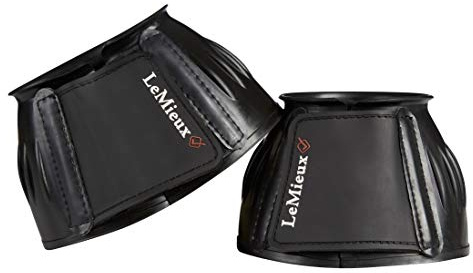 LeMieux Rubber Bell Overreach Horse Boots - Over Reach or Bell Boots for Horses - Protective Gear and Training Equipment - Equine Boots, Wraps & Accessories (Black/XLarge)