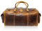 Corno d´Oro Premium Reisetasche Herren Leder Groß 40L I Handgefertigter XXL Weekender Damen mit breitem Schultergurt I Handgepäck Tasche braun für Flugzeug