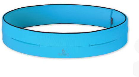 FlipBelt Classic Running Belt for Phone and Small Accessories, Exercise Waist Pouch for Women and Men, XXL, Aqua