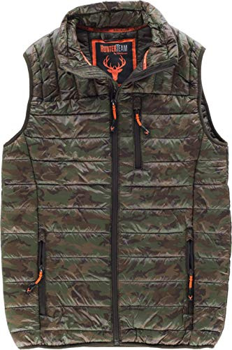Work Team Chaleco acolchado, con 2 bolsillos laterales. HOMBRE Camuflage Marron XXL