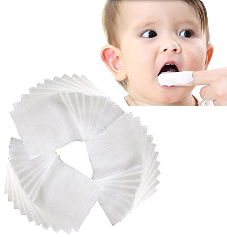 Serlife Baby Toothbrush Soft Gauze Infant Finger Clean Oral Toothbrush Infant Mouth Cleaner Individually Wrapped