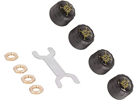 Kit de Surveillance de la Pression des Pneus Bluetooth 5.0 Capteur de Pression des Pneus Surveillance en Temps Réel IP67 Étanche avec Capteurs Externes Vis de Fixation Clé de