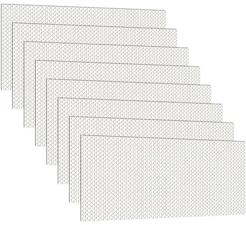 Pangda 8 Pack Replacement Fluorescent Light Covers Clear Acrylic Ceiling Lighting Panel Flat Sheet for Overhead Fixtures, 22.5 x 46.5 x 0.1 Inch