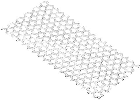 PATIKIL 8 x 4 304 Lamiera Acciaio Inossidabile Perforata, 0.32 Foro 19GA Esteso Metallo Rete Lastra Schermo Decorativo Reti per Ventilazione Griglia Fumo