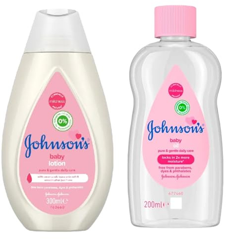 Baby Lotion and Oil Multipack | Pure & Gentle Daily Care | Pack of 2