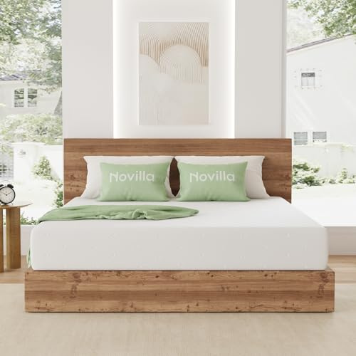 Novilla Materasso 160x190, Materasso Matrimoniale, Altezza 18 cm, Gel Memory Foam, Schiuma Traspirante in Fibra di Bambù, Sostegno Perfetto, Rispettoso Della Pelle