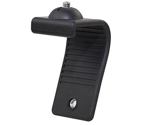 MOKOSE Support pour webcam, support courbé à 360 degrés pour montage sur un moniteur ou un ordinateur portable avec filetage 1/4