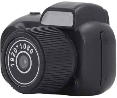Fockety Mini Cámara para Pulgar, Cámara de Vídeo Digital Portátil 1080P HD 2MP, Videocámara Micro Mini DV DVR con Pantalla a Color, Correa para la Muñeca, para Adolescentes, Niños