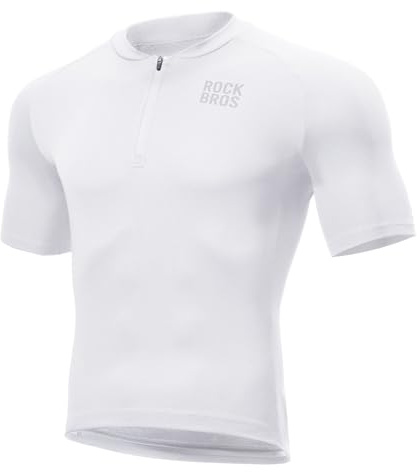 ROCKBROS Maglia da Ciclismo Uomo con Maniche Corte Estiva Traspirante