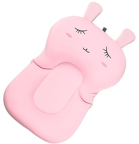 BESPORTBLE Cojín De Baño Para Ñiño Antideslizante Flotante Rosa, Soporte Seguro Para Recién Nacidos, Material Suave y Transpirable, Adecuado Para Baño Infantil, Cómodo Para Bebés y Niños Pequeños