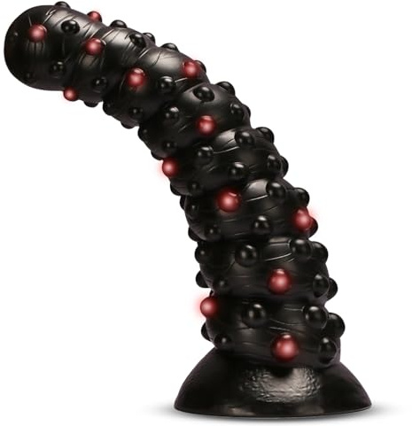 BDSMYEE Grande plug anale Dildo anale XXL, Plug gigante Coda di dildo Dilatatore anale Espansore anale Giocattoli anali Plug sessuale erotico per donne e uomini Sesso estremo (Nero, M)