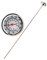 Kompost-Thermometer, Edelstahl-Sonde, Temperaturleitung, 50 cm Länge, Gartenwerkzeug