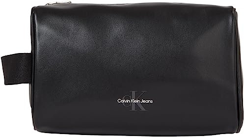 Calvin Klein Jeans Beauty Case Uomo Monogram Soft Pelle Sintetica, Nero (Black), Taglia Unica