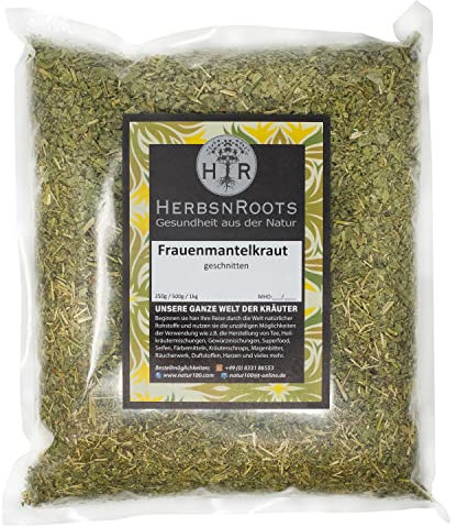 Frauenmantelkraut 500g • Zyklus Frauen-Tee • 100% Natur • Frauenmanteltee • getrocknet und geschnitten • Erste Wahl • hoher Wirkstoffanteil • ähnlich Schwedenkräuter • HerbsnRoots