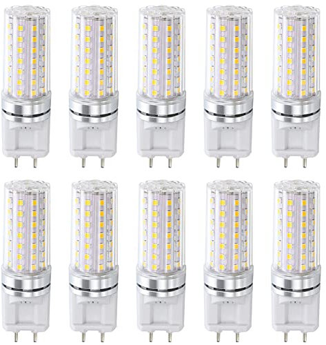 HTTGDGDH Lampadine LED G12, Lampadina A Mais con Attacco Bispina G12, 10 Watt 1500Lm, 15 Watt 2200Lm, 20 Watt 3000Lm, 3000K 4000K 6000K Non Dimmerabili（4000K-10 Watts）