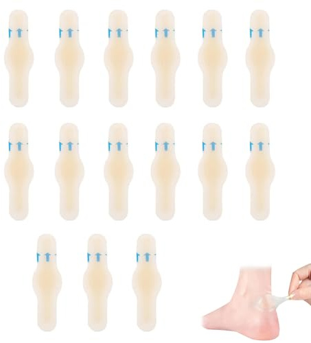 15 PCS Blister Plasters for Feet, Blister Prevention, Hydrocolloid Plasters, Invisible Hydrocolloid Gel Blister Bandages, for Heel Foot Toe and Guard Skin(Butterfly)