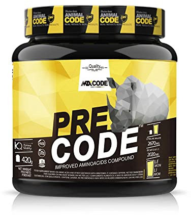 MTX nutrition PRECODE [420g.] Limón - Pre-entrenamiento PREMIUM con 20 Ingredientes Activos en Dosis Efectivas: Viggro (Amilopectina), Magnapower Creatine
