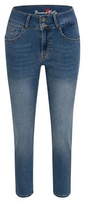 Buena Vista Tummyless 7/8 Stretch Denim, blau(middleblue (4205)), Gr. XS