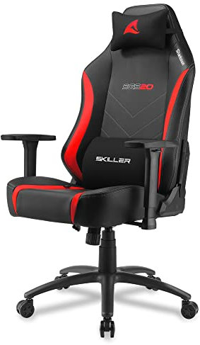 Sharkoon Skiller SGS20 Gaming Chair, Kunstlederbezug Schwarz/Rot