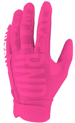 Nxtrnd G1 Pro Fußballhandschuhe, Herren & Jugend Jungen Sticky Receiver Handschuhe (Pink, X-Large)