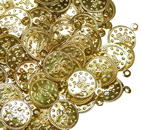 Perlin 100 Stück Metall Münzperlen Ottoman Tugra Pailletten 18mm Schmuck Charms Anhänger für Gürtel, Haarschmuck, Orientalischer, Bauchtanzkostüm