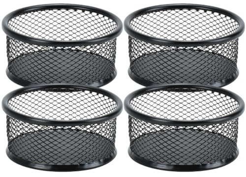 NUOBESTY Büroklammer-zylinderspender Netz-aufbewahrungshalter Für Den Schreibtisch