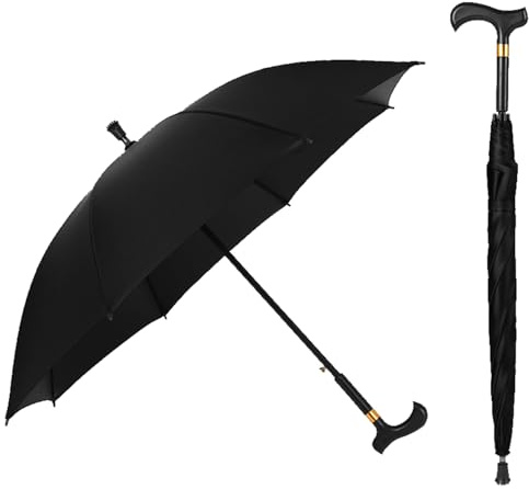 Canne de Marche Parapluie bâtons de Marche béquille Parapluie Cadeau pour père mère Grand-père Grand-mère